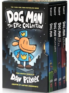 4 Books Set Dog Man The Epic Collection 1-4