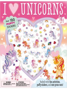 Puffy Sticker Activity Book : I Love Unicorns