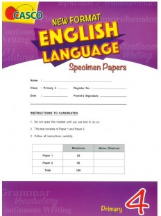 New Format English Language Specimen Paper Primary 4 (Pack)